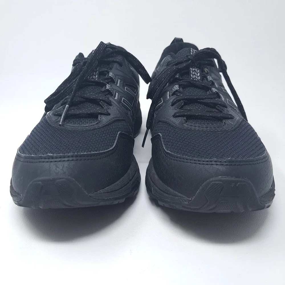 ASICS GEL-Venture 8 Men's Size 8 Trail Running Shoes Triple Black 1011B396